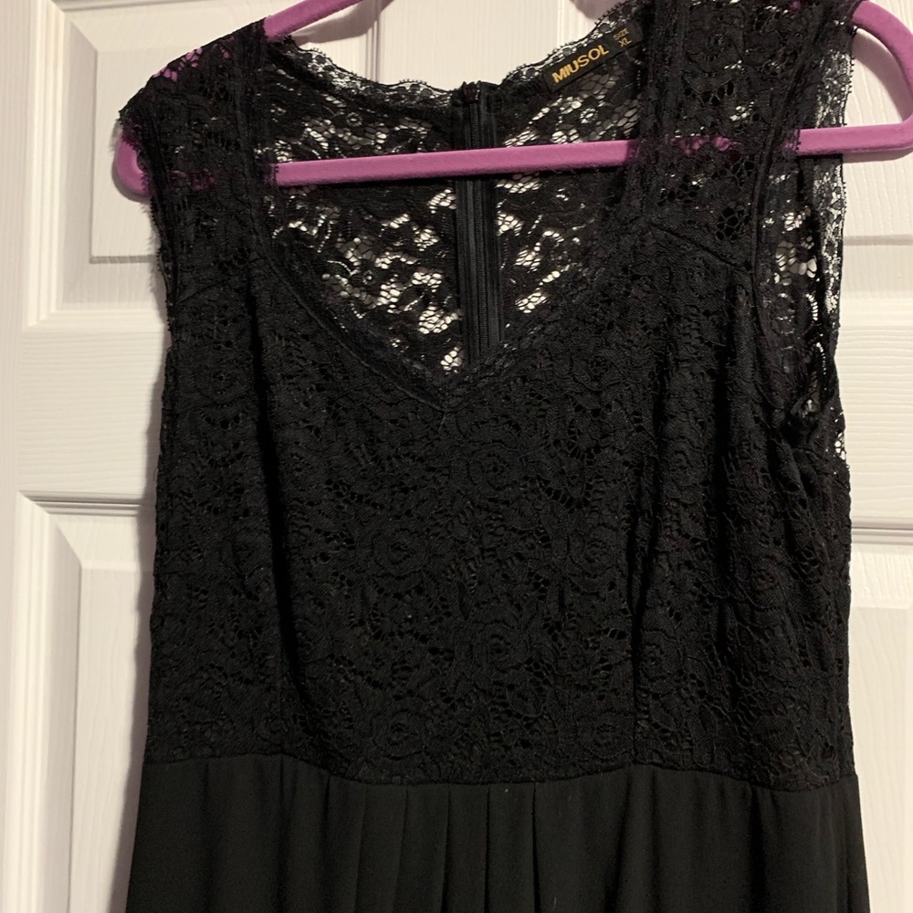 Black evening dress